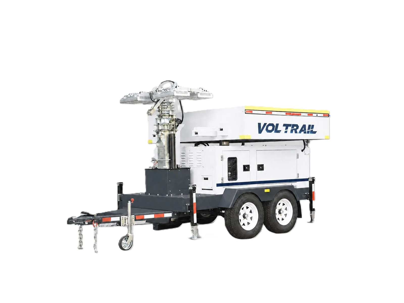 VOLTRAIL LT9, turn de lumină, Configurație de transport, pe remorcă