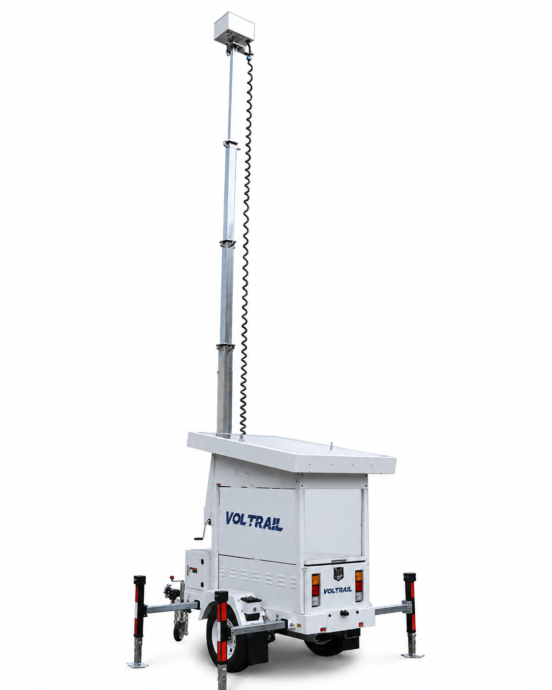 VOLTRAIL SLT-900, turn de lumină, Panouri solare cu înclinare hidraulică
